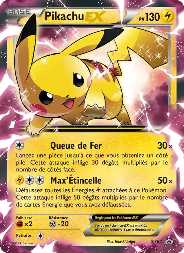 Pikachu EX — Promo XY XY84 French Pokémon card