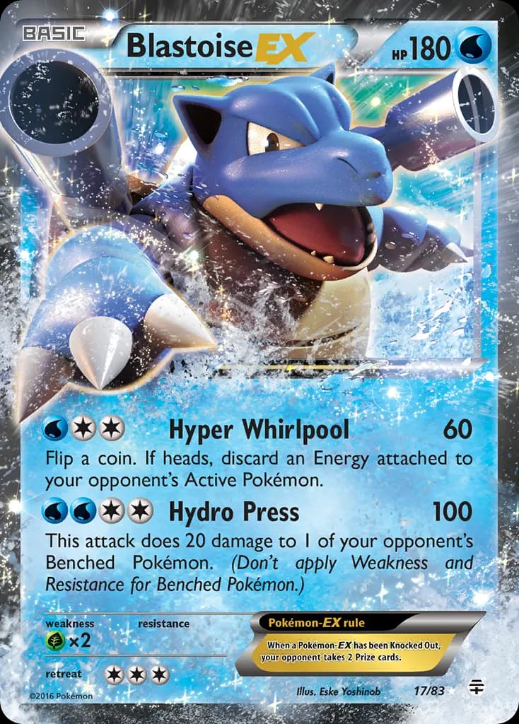Blastoise-EX — Generations 17 Pokémon card