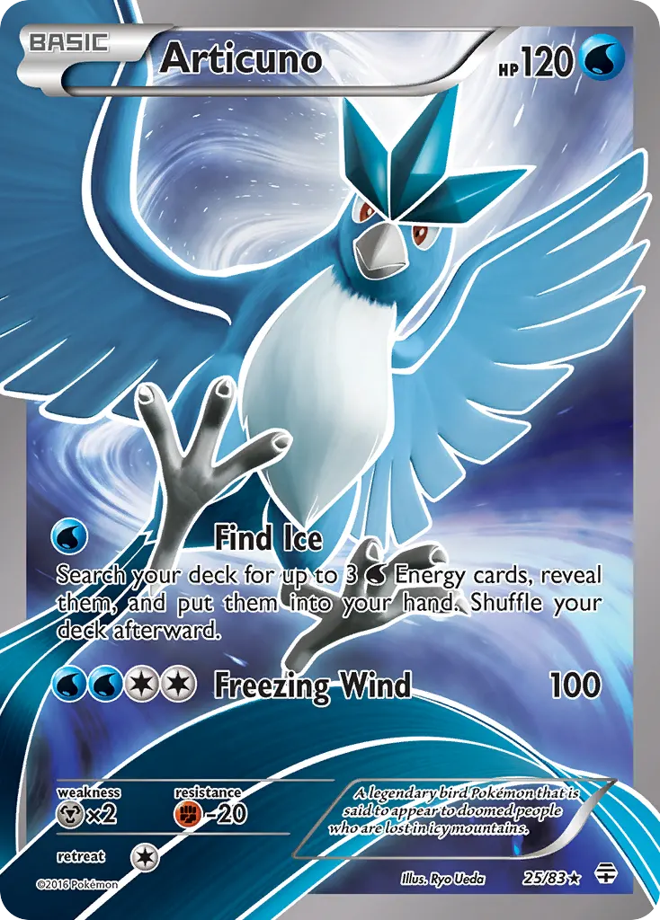 Articuno — Generations 25 Pokémon card
