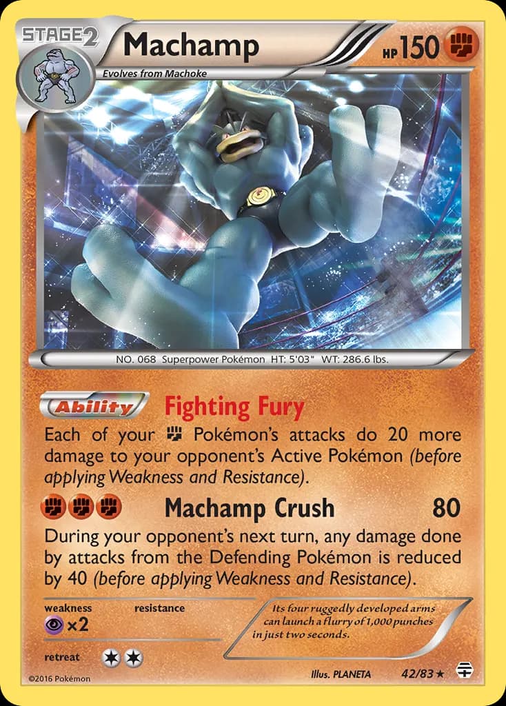Machamp — Generations 42 Pokémon card
