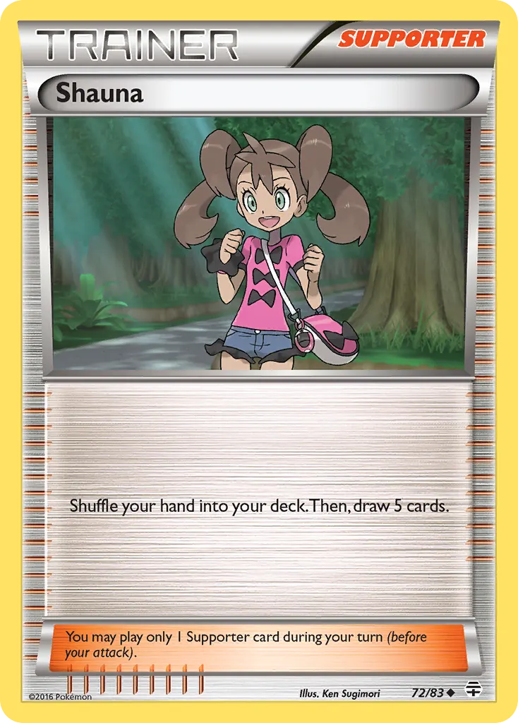Shauna — Generations 72 Pokémon card