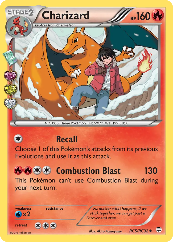 Charizard — Generations RC5 Pokémon card