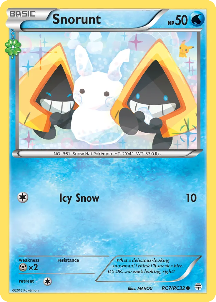 Snorunt — Generations RC7 Pokémon card