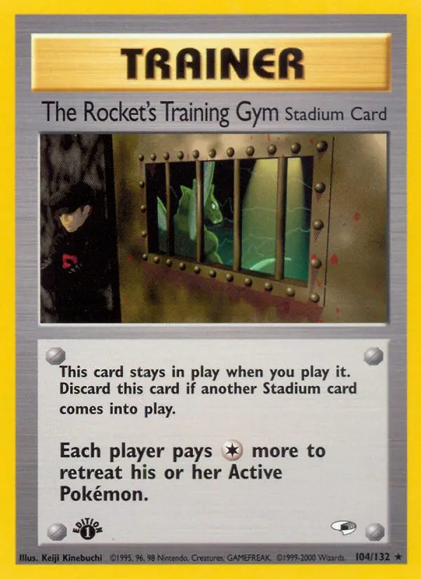 The Rocket's Training Gym — Gym Heroes 104 Pokémon card