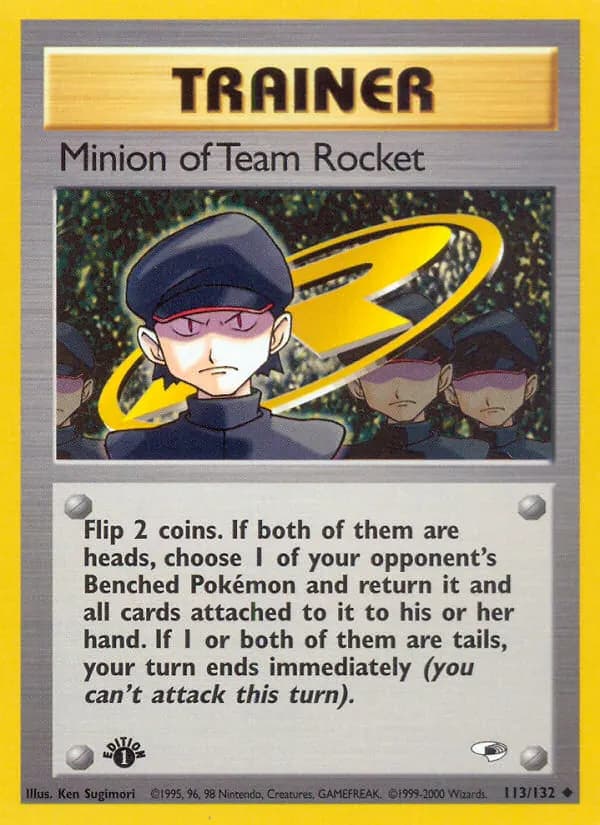 Minion of Team Rocket — Gym Heroes 113 Pokémon card