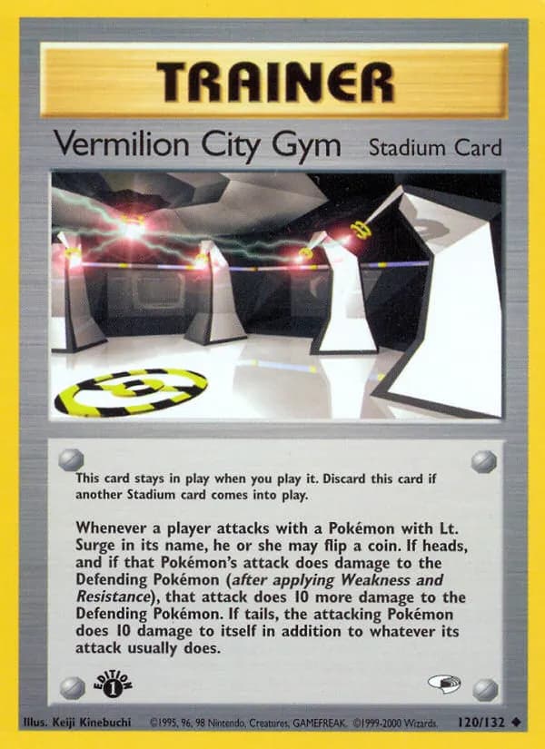 Vermilion City Gym — Gym Heroes 120 Pokémon card