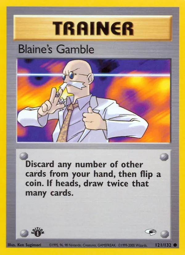 Blaine's Gamble — Gym Heroes 121 Pokémon card