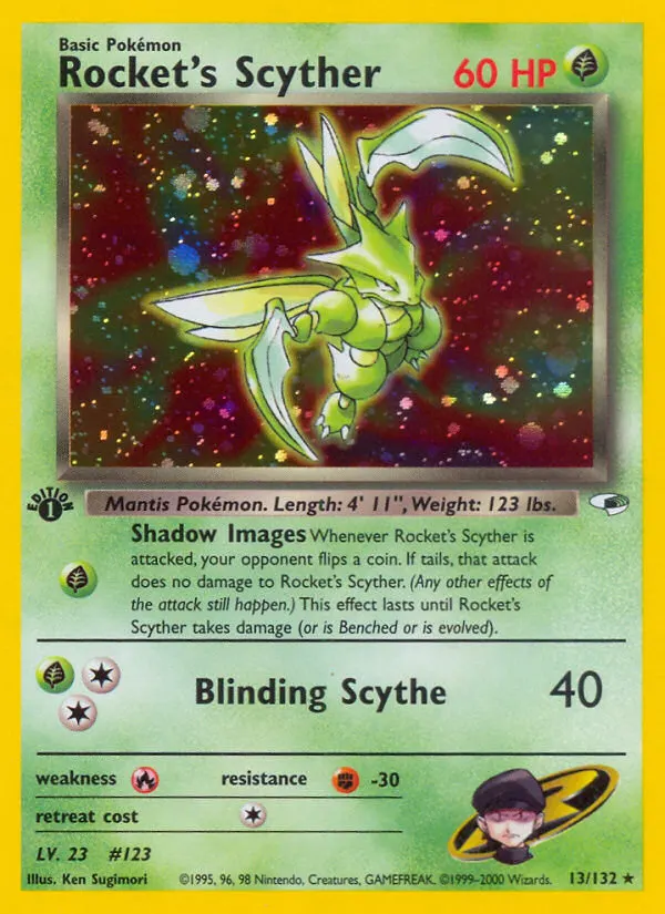 Rocket's Scyther — Gym Heroes 13 Pokémon card