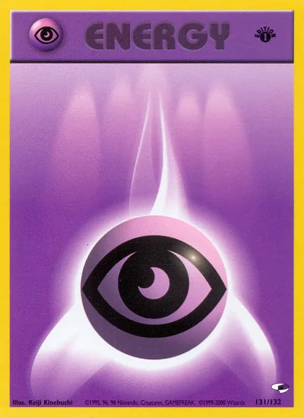 Psychic Energy — Gym Heroes 131 Pokémon card