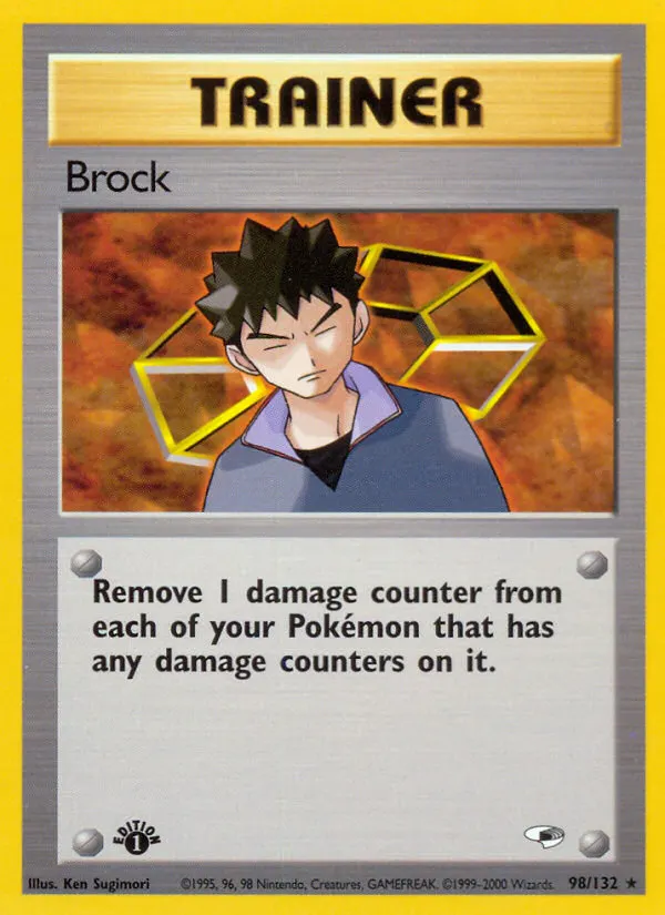 Brock — Gym Heroes 98 Pokémon card