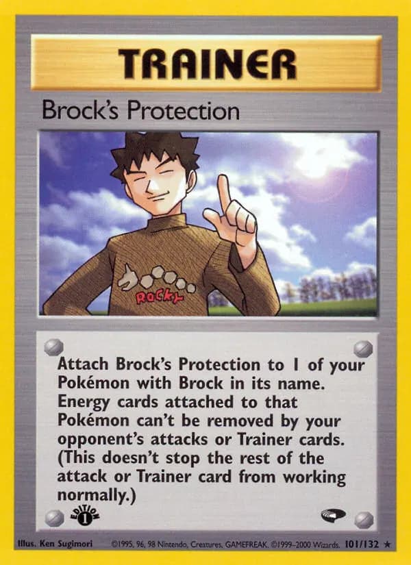 Brock's Protection — Gym Challenge 101 Pokémon card