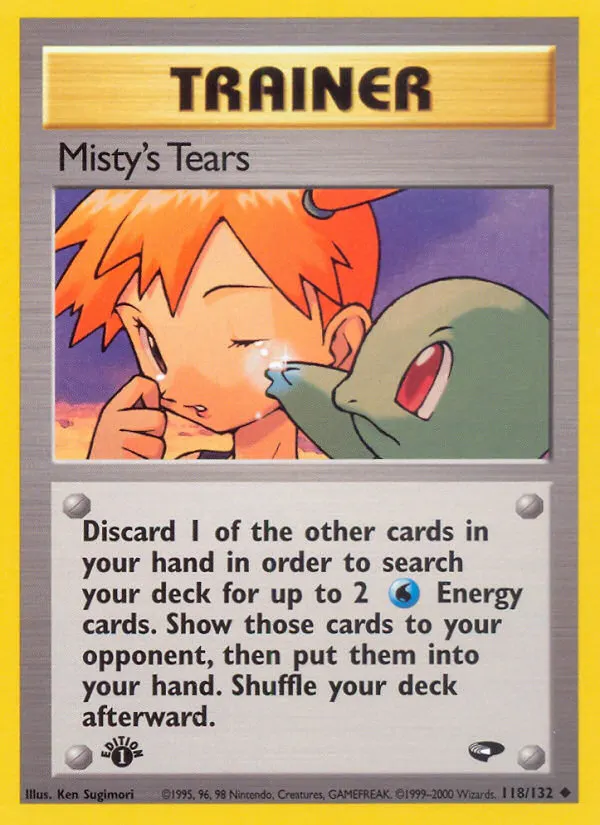 Misty's Tears — Gym Challenge 118 Pokémon card