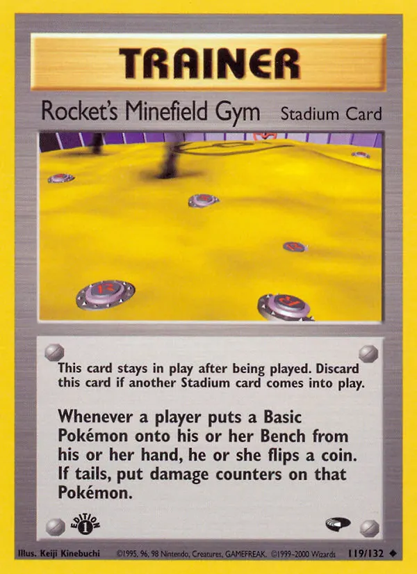 Rocket's Minefield Gym — Gym Challenge 119 Pokémon card