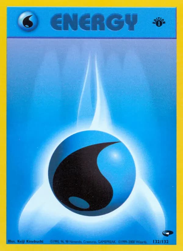 Water Energy — Gym Challenge 132 Pokémon card