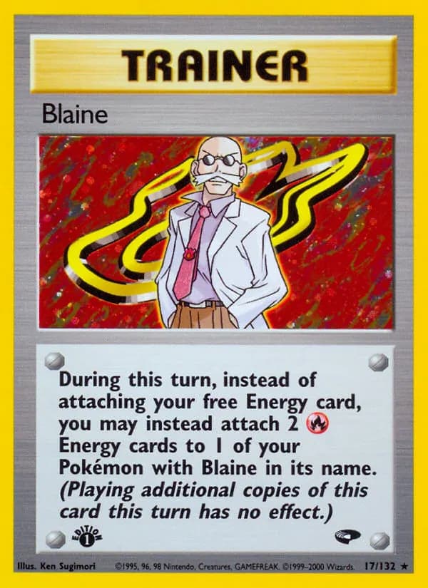 Blaine — Gym Challenge 17 Pokémon card