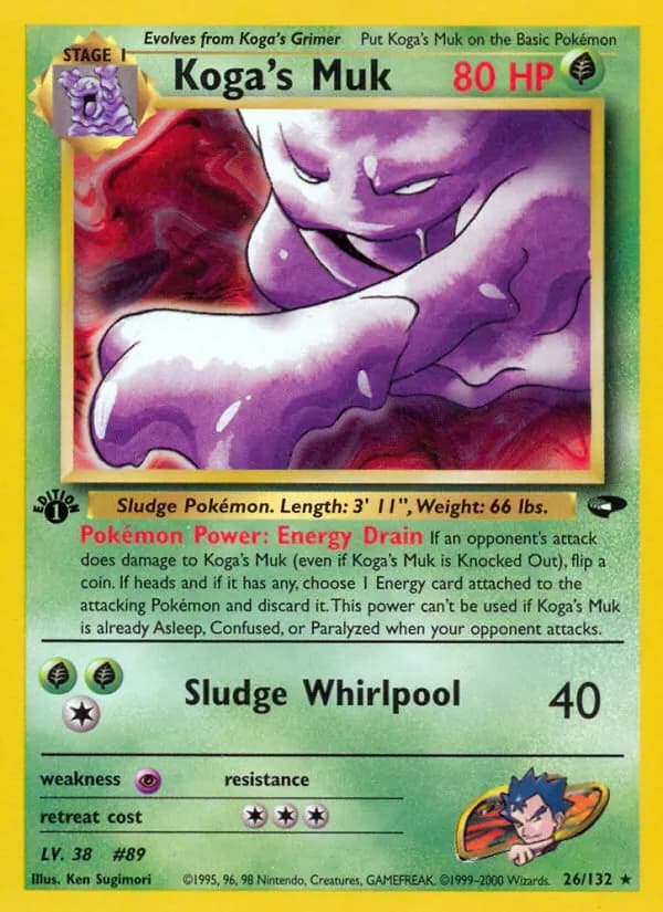 Koga's Muk — Gym Challenge 26 Pokémon card