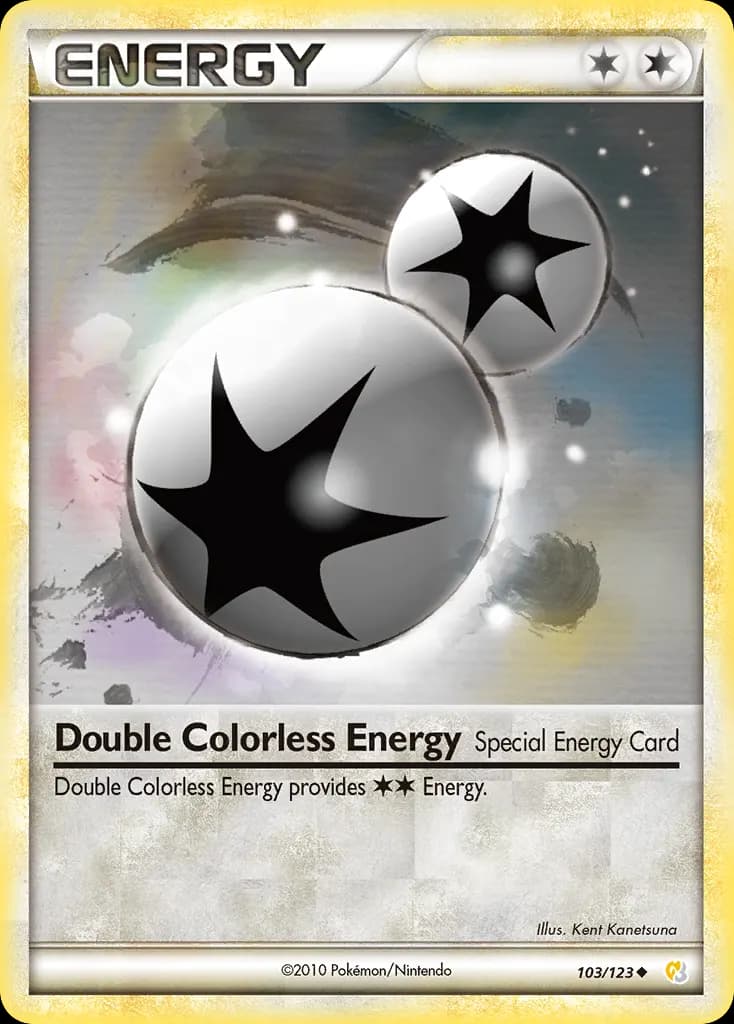 Double Colorless Energy — HeartGold & SoulSilver 103 Pokémon card