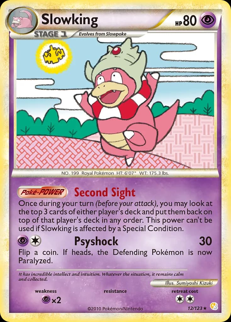 Slowking — HeartGold & SoulSilver 12 Pokémon card