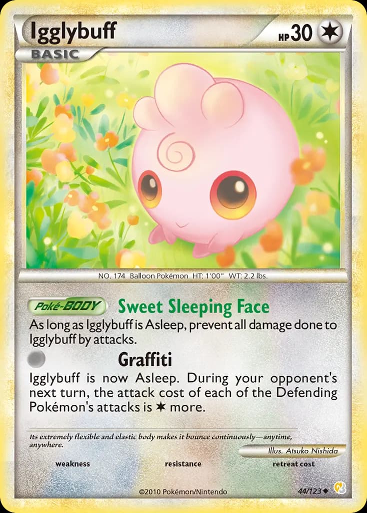 Igglybuff — HeartGold & SoulSilver 44 Pokémon card