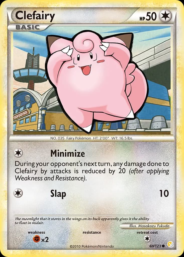 Clefairy — HeartGold & SoulSilver 60 Pokémon card