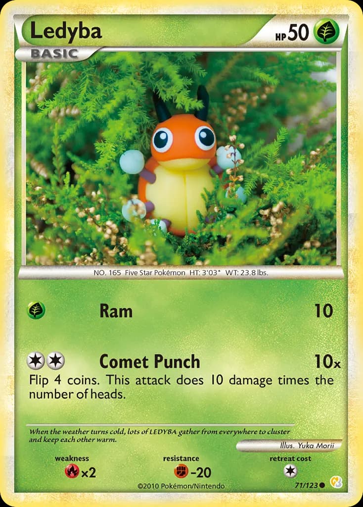 Ledyba — HeartGold & SoulSilver 71 Pokémon card