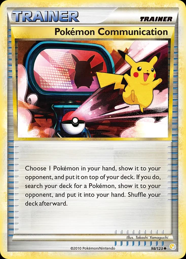 Pokémon Communication — HeartGold & SoulSilver 98 Pokémon card
