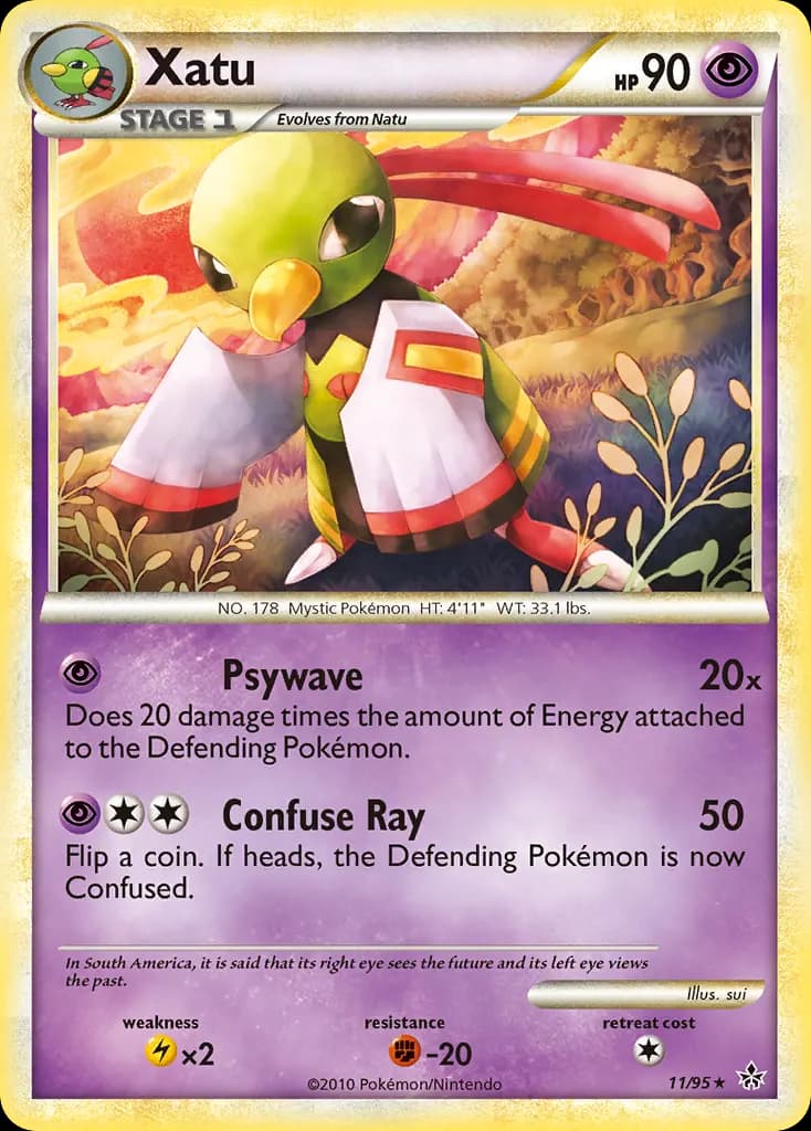 Xatu — HS—Unleashed 11 Pokémon card