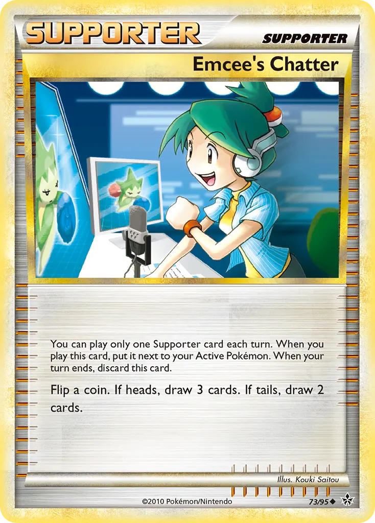 Emcee's Chatter — HS—Unleashed 73 Pokémon card