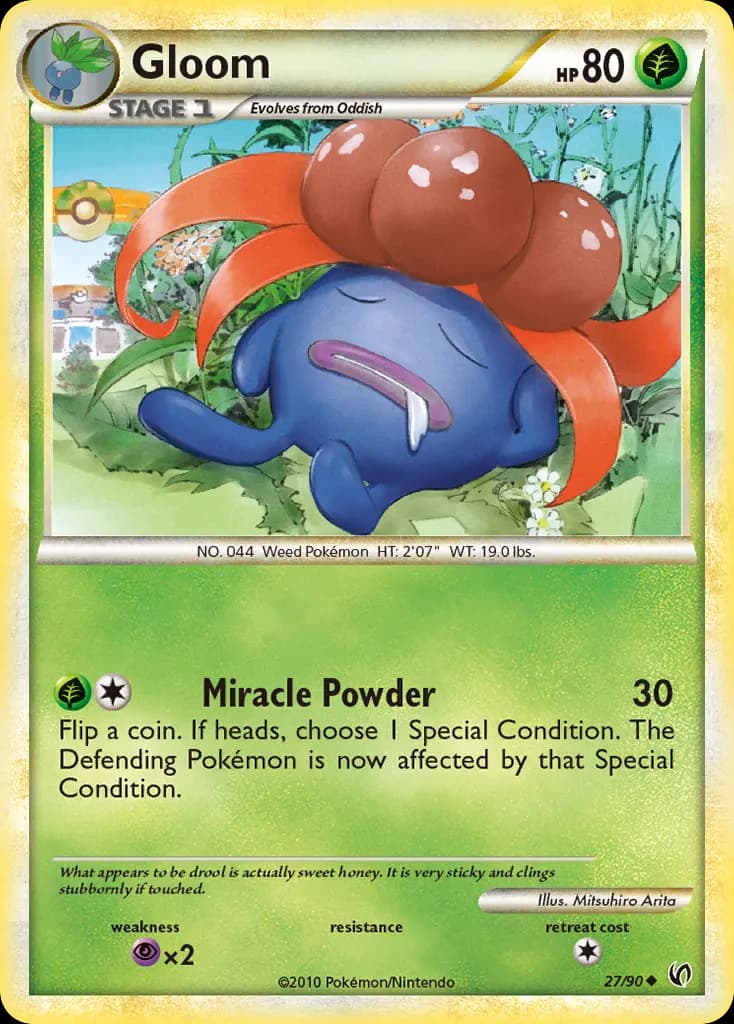 Gloom — HS—Undaunted 27 Pokémon card