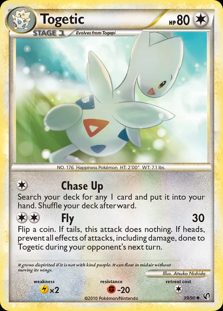 Togetic — HS—Undaunted 39 Pokémon card