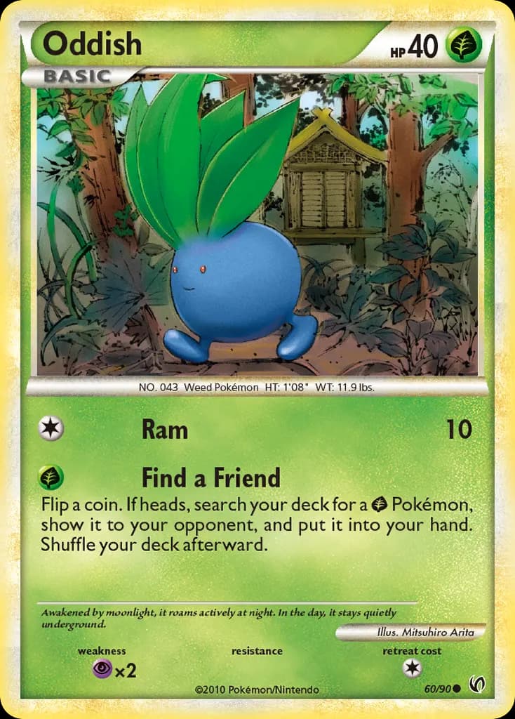 Oddish — HS—Undaunted 60 Pokémon card