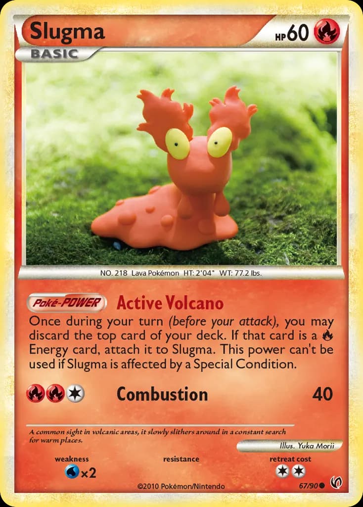 Slugma — HS—Undaunted 67 Pokémon card