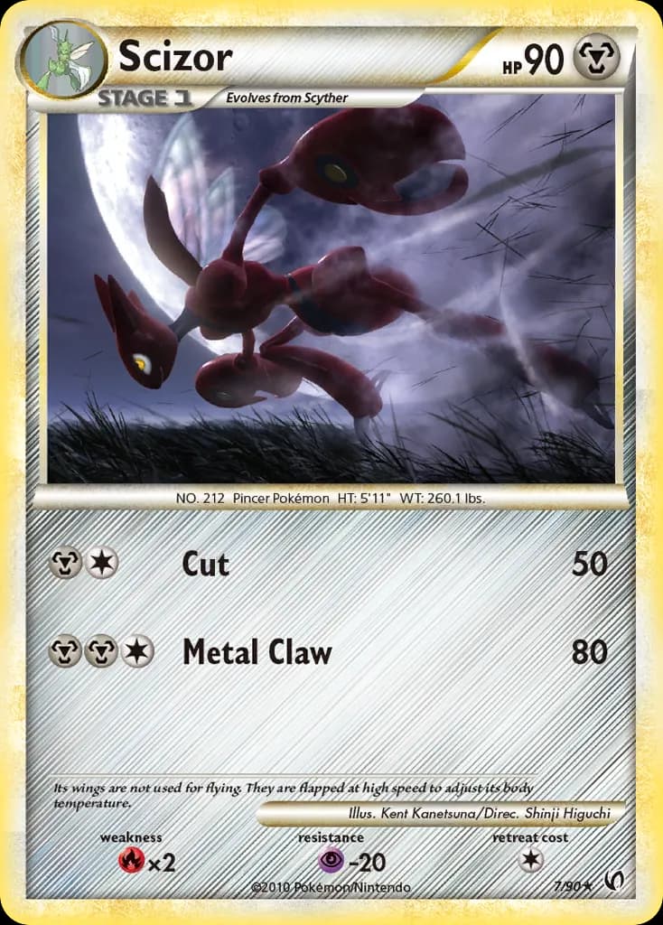 Scizor — HS—Undaunted 7 Pokémon card