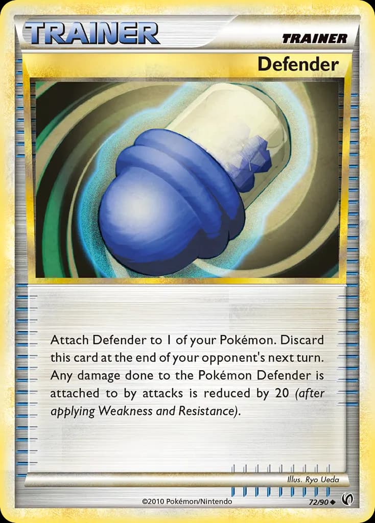 Defender — HS—Undaunted 72 Pokémon card