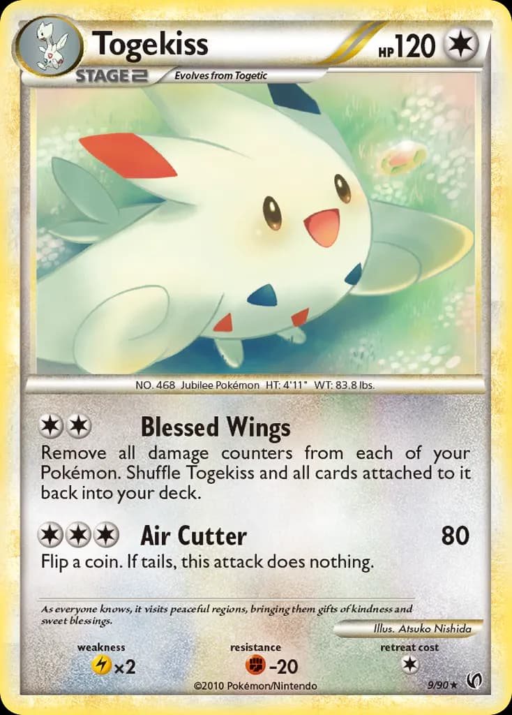 Togekiss — HS—Undaunted 9 Pokémon card