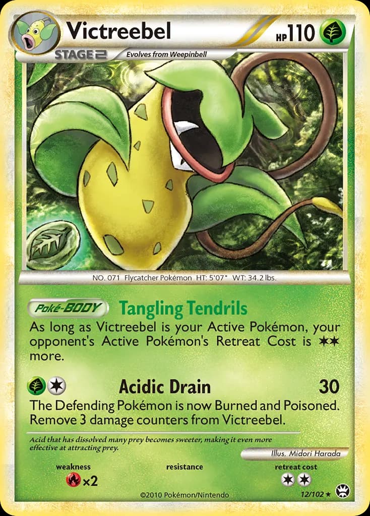 Victreebel — HS—Triumphant 12 Pokémon card
