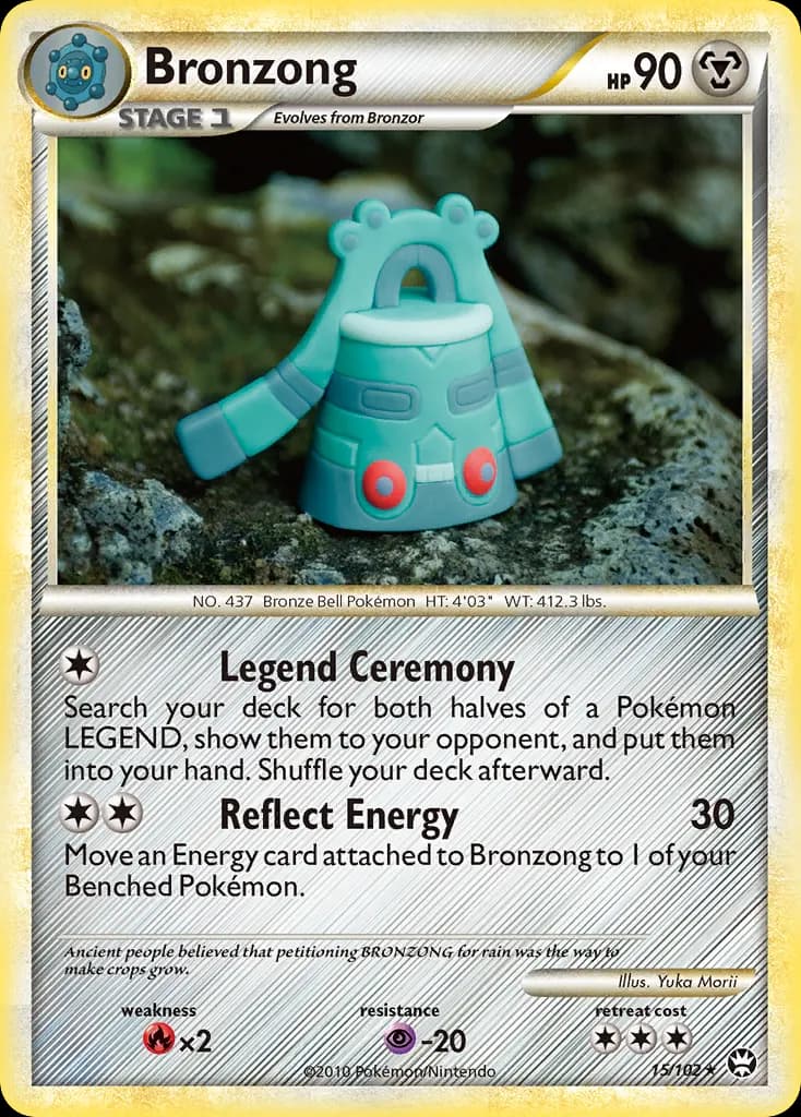 Bronzong — HS—Triumphant 15 Pokémon card