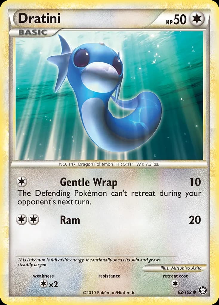 Dratini — HS—Triumphant 62 Pokémon card