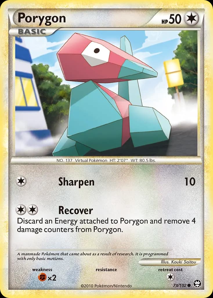 Porygon — HS—Triumphant 73 Pokémon card