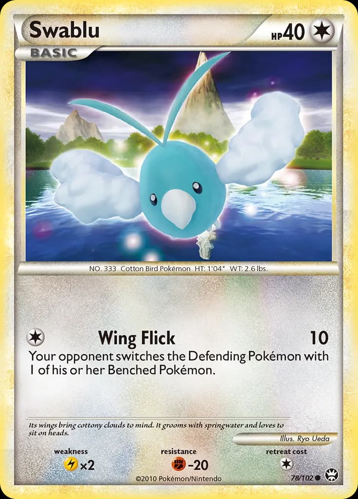 Swablu — HS—Triumphant 78 Pokémon card