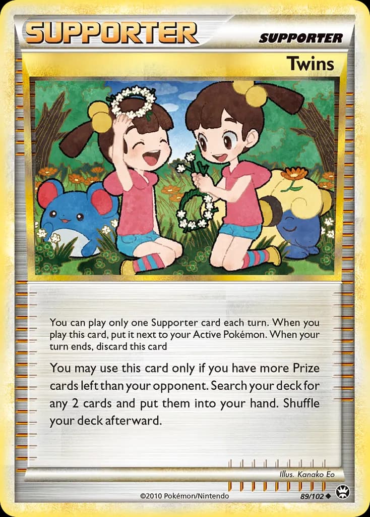 Twins — HS—Triumphant 89 Pokémon card