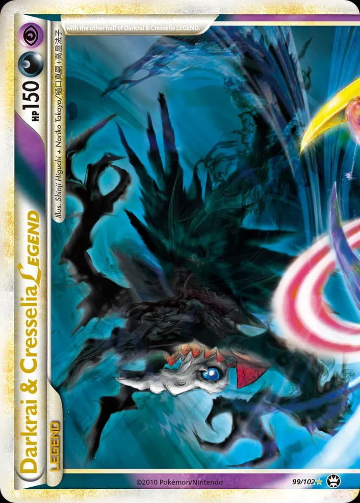 Darkrai & Cresselia LEGEND — HS—Triumphant 99 Pokémon card