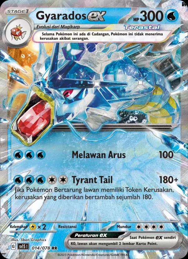 Gyarados ex — SV1S 14 Indonesian Pokémon card