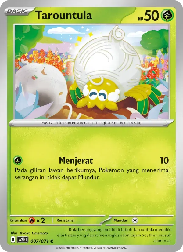 Tarountula — SV2D 7 Indonesian Pokémon card