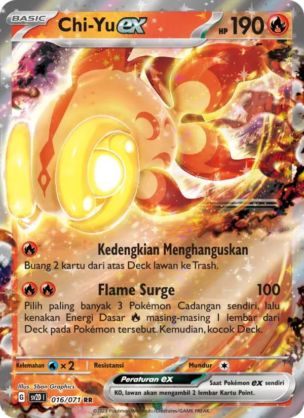 Chi-Yu ex — SV2D 16 Indonesian Pokémon card