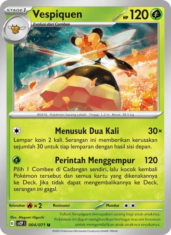 Vespiquen — SV2P 4 Indonesian Pokémon card