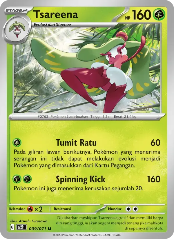 Tsareena — SV2P 9 Indonesian Pokémon card