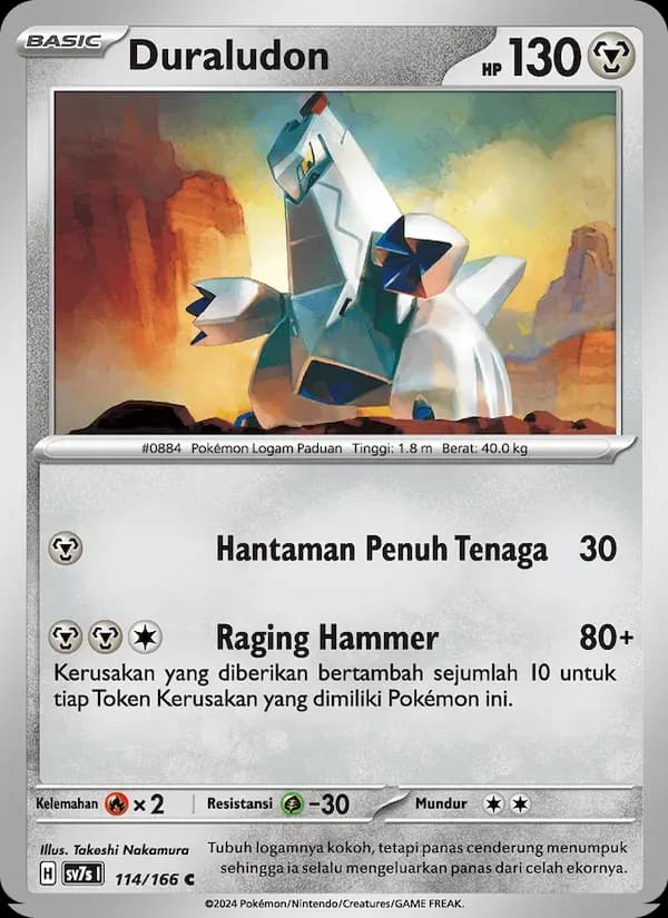 Duraludon — SV7S 114 Indonesian Pokémon card