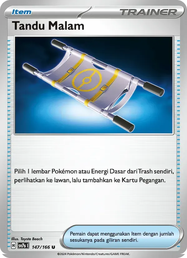 Tandu Malam — SV7S 147 Indonesian Pokémon card