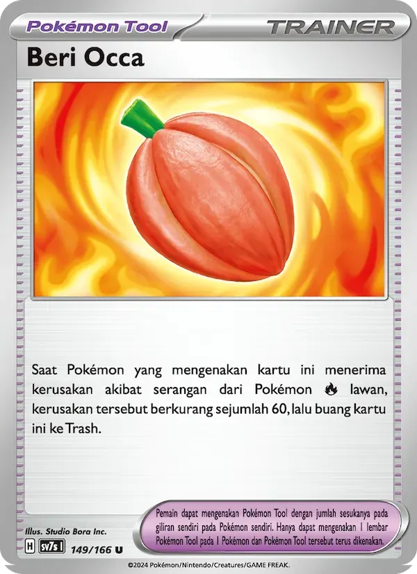 Beri Occa — SV7S 149 Indonesian Pokémon card
